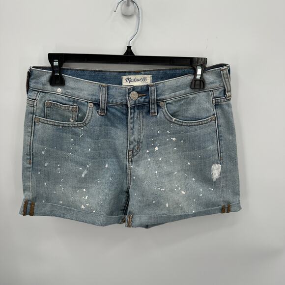 MADEWELL Rolled Boy Denim Shorts with Paint Splatter C1738 // 25 - Picture 4 of 11